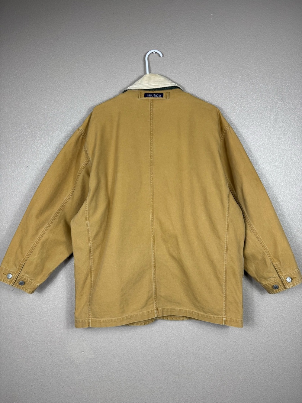 Vintage Y2K Nautica Barn Field Canvas Full Zip Wool Plaid Blanket Liner Coat E - Picture 2 of 13